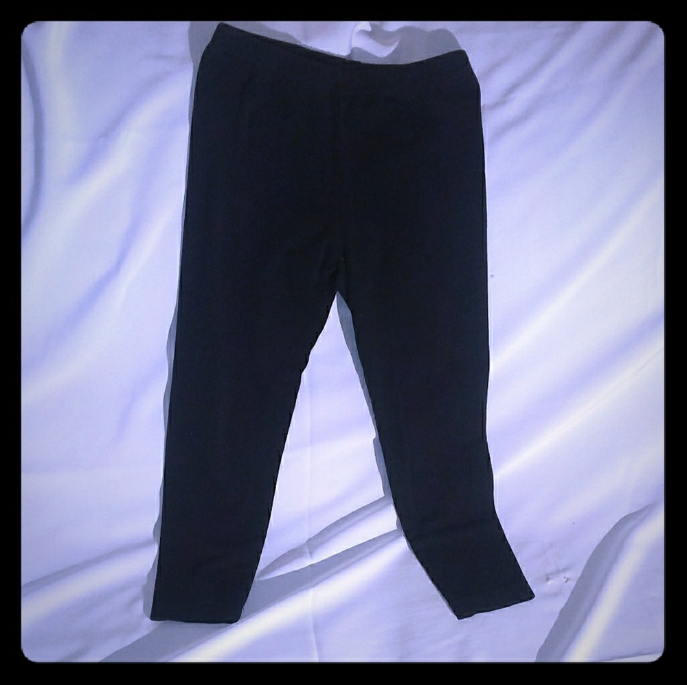 Girl's Black Leggings. Size 4